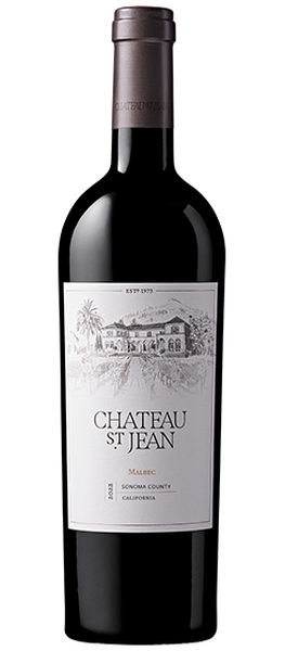 2022 malbec sonoma county chateau st jean bottle shot