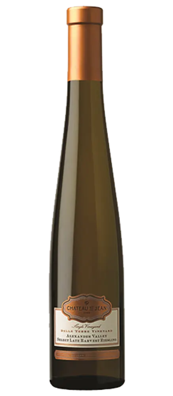 belle terre vineyard late harvest riesling 2020 alexander valley bottle shot
