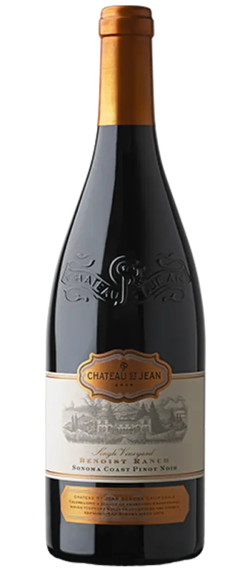 benoist ranch pinot noir 2019 sonoma coast bottle shot