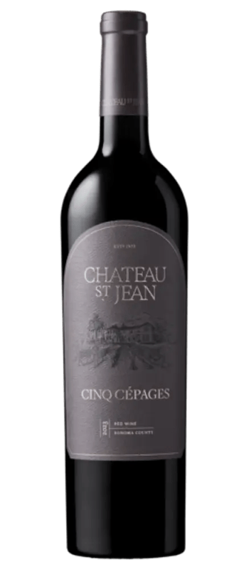cinq cepages 2023 sonoma county bottle shot