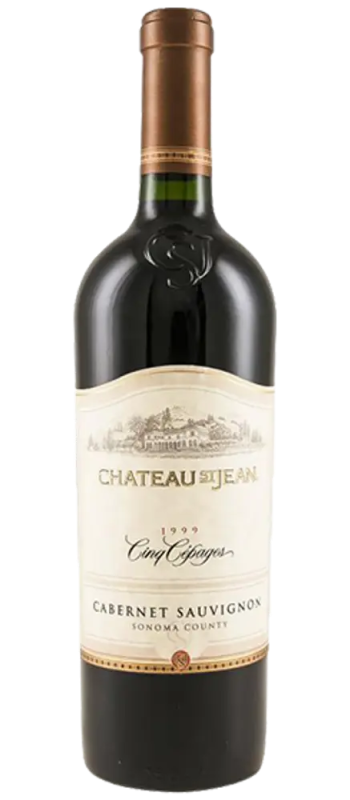 cinq cepages cabernet sauvignon 1999 sonoma county bottle shot