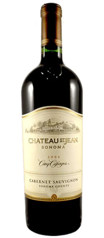 cinq cepages cabernet sauvignon 2006 sonoma county bottle shot