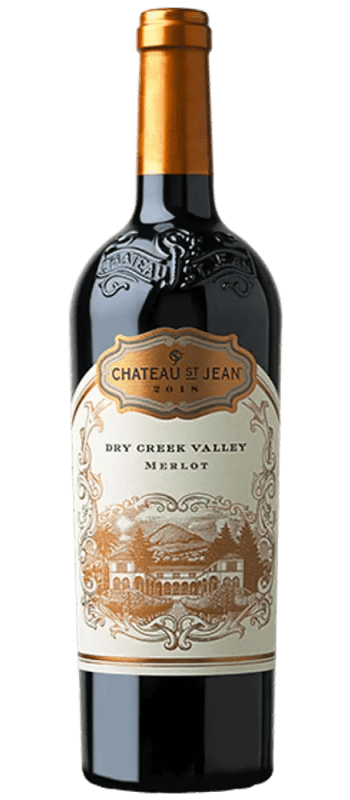 merlot 2018 dry creek valley bottle shot