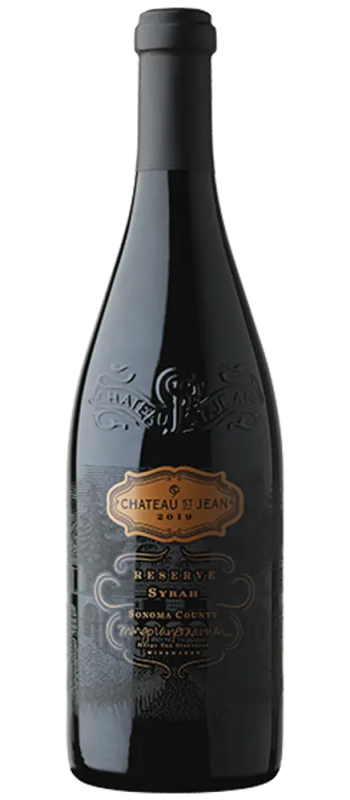 reserve syrah 2019 sonoma county bottle shot
